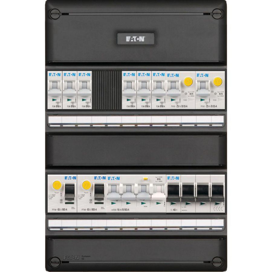 S55 PV ready FLEX, 3f, Inst.aut. 6 gr 2 ALS 63A 2p 3PV EV A HS 64 Eaton