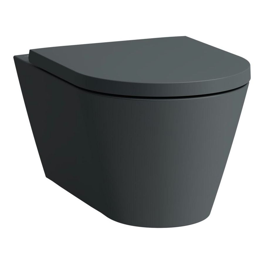 Kartell Wandcloset rimless diepspoel Graphite matt (excl. zitting)