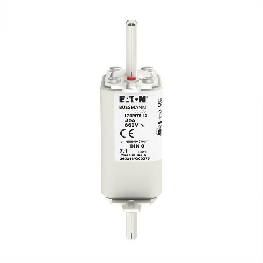 Zekering hoge snelheid 40A AC 660V 100kA 0 aR IEC VVE=5