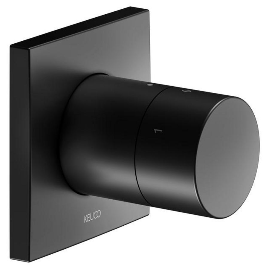 3-weg stop/omst OPBOUW DN15 IXMO Pure rozet vierkant zwart