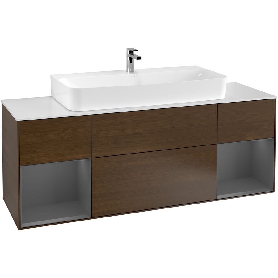 Wastafelonderkast Finion 1600x603x501mm W.Veneer G211GKGN