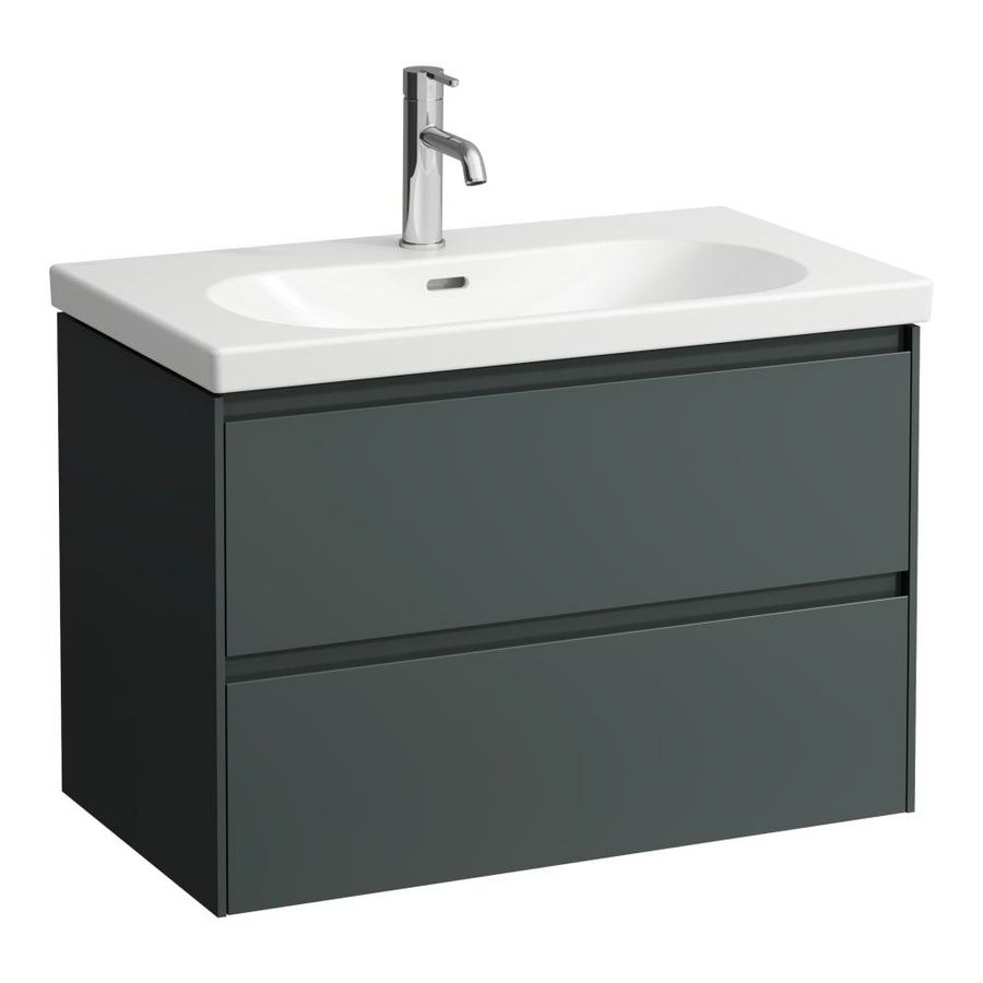 Onderkast LANI 80cm traffic grey met 2 lades