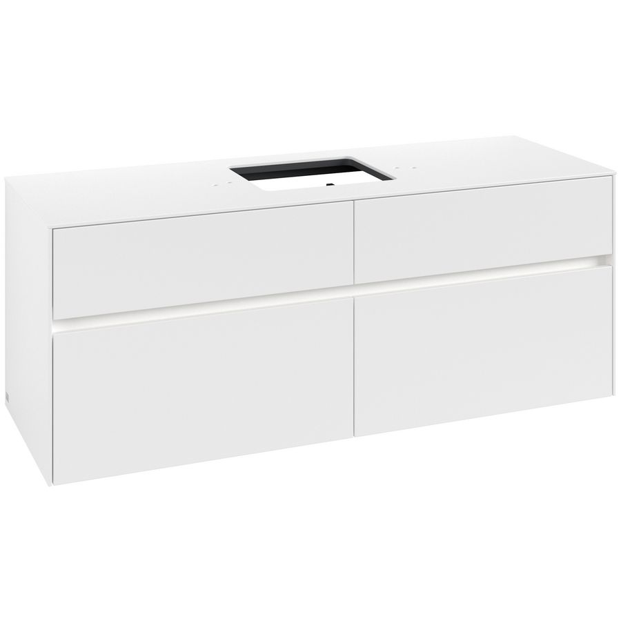 Wastafelonderkast Collaro 1400x548x500mm Wh.Matt C131B0MS