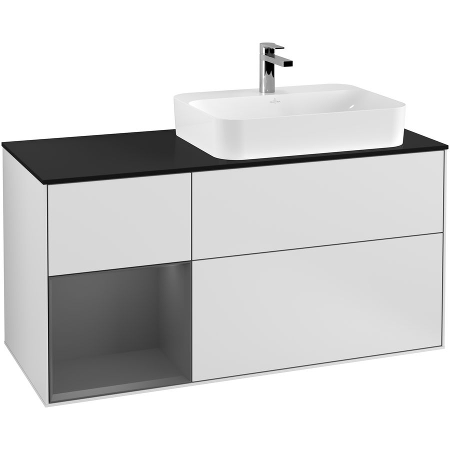 Wastafelonderkast Finion 1200x603x501mm White Matt Lacquer G392GKMT