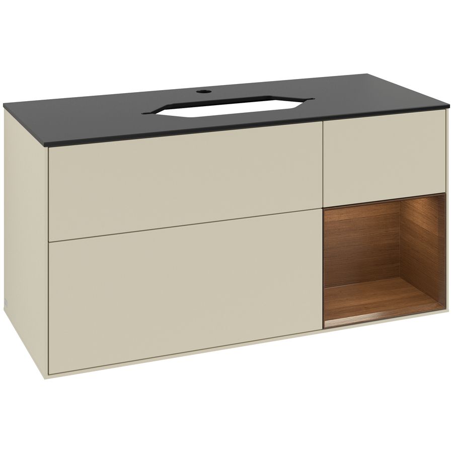 Wastafelonderkast Finion 1200x603x501mm S.Grey Matt Lacquer F302GNHJ
