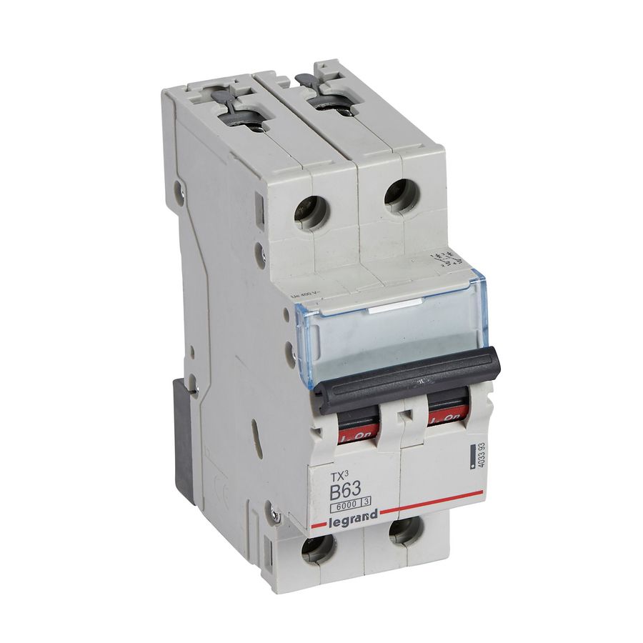 Installatieautomaat MCB TX3 2-polig B-karakteristiek 63A 6000A