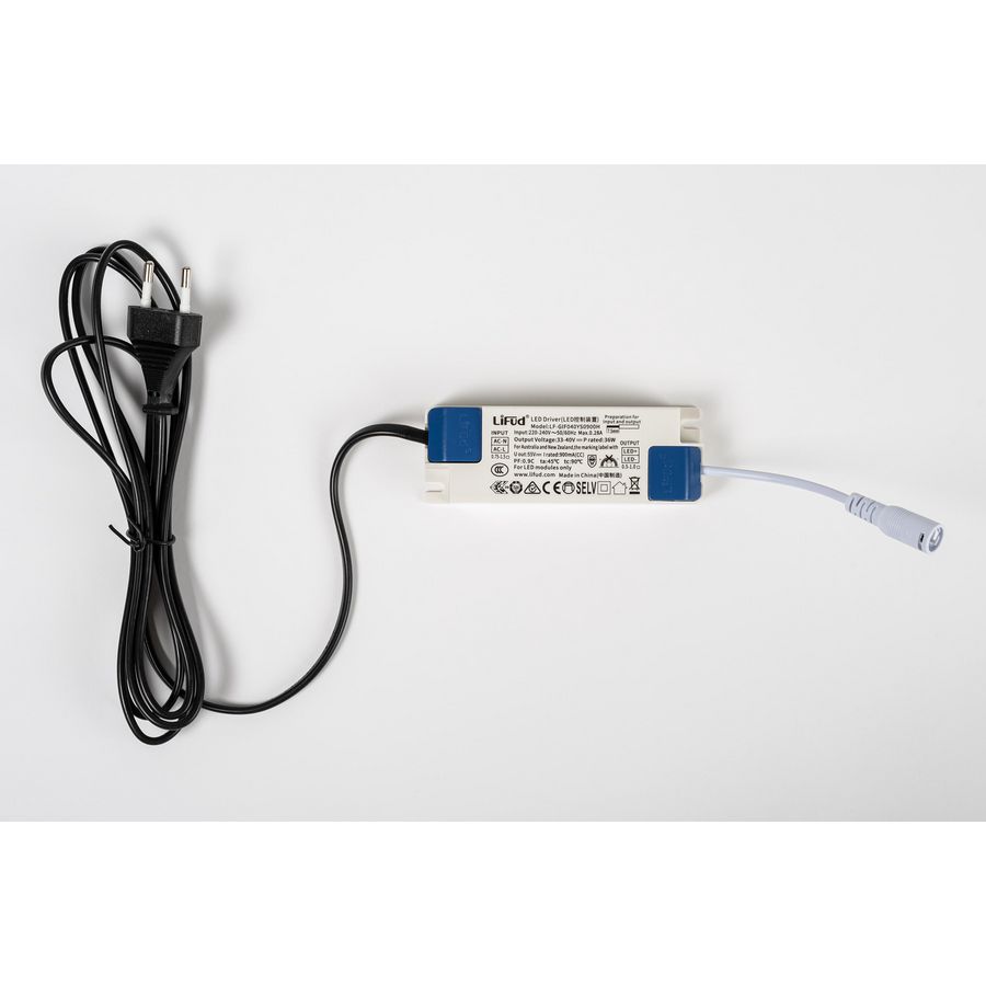 LED driver CC 36W 0,9A F 33-40V niet dimbaa incl. AC-Kabel 200cm met Eurosteker