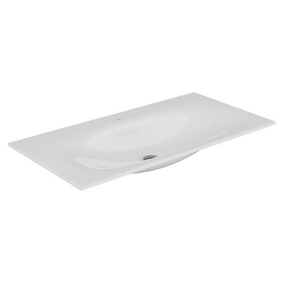 Edition 11 wastafel 1055x17x538mm met kraangat z.overloop