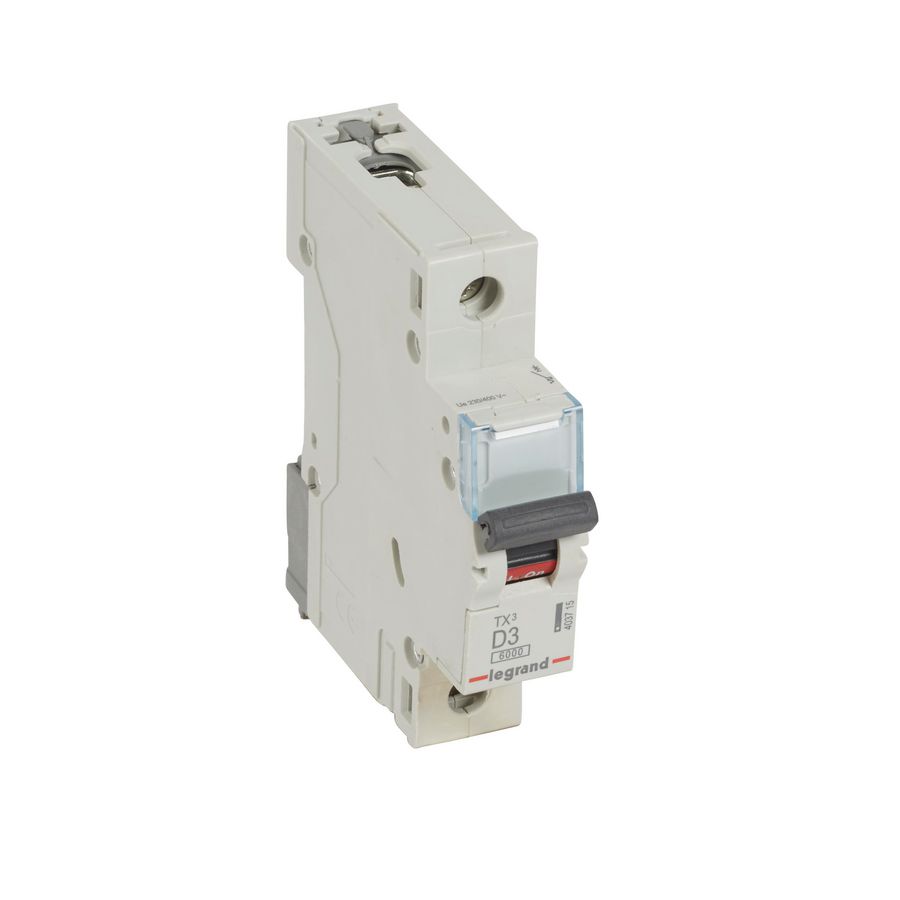 Installatieautomaat MCB TX3 1-polig D-karakteristiek 3A 6000A