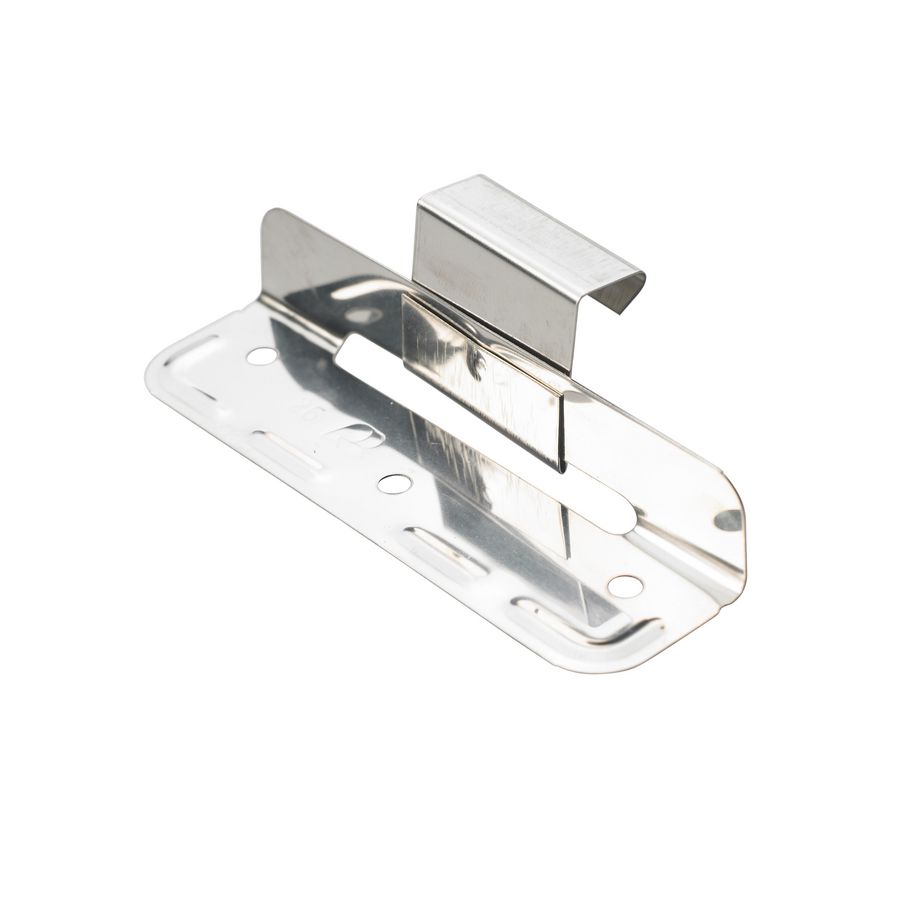 Schuifklang voor felsprofiel RVS 0,4mm 25mm hoog