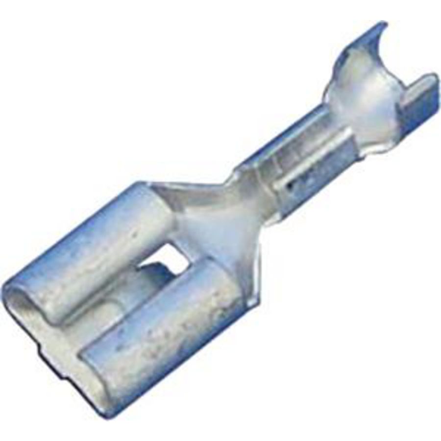 Vlaksteekhuls DIN46340 klemt. 0,5-1mm² 6,3x0,8 CuZn VVE=100