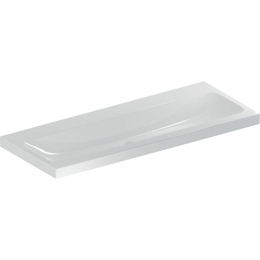 iCon Light wastafel 120x48cm z/kraangat z/overloop wit