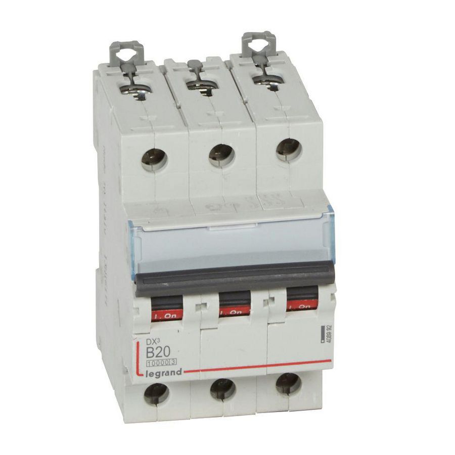 Installatieautomaat MCB DX³ 3-polig B-karakteristiek 20A 10000A