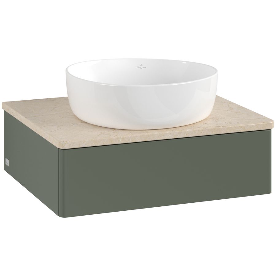 Wastafelonderkast Antao 600x190x500mm L.Green Matt Lacquer K07013HL