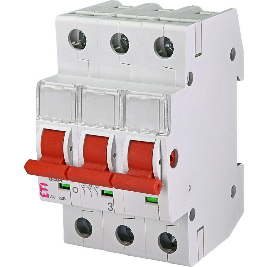 Hoofdschakelaar SV363 63A 3 mod. 3-polig SV