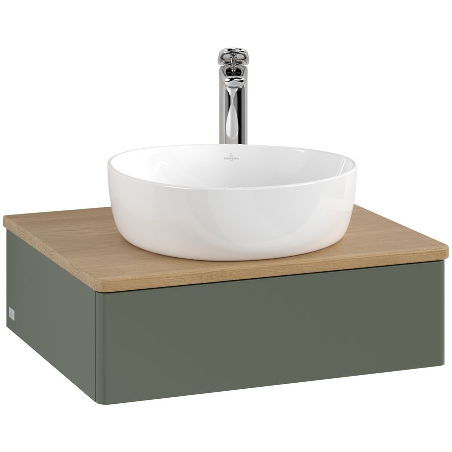 Wastafelonderkast Antao 600x190x500mm L.Green Matt Lacquer K07051HL