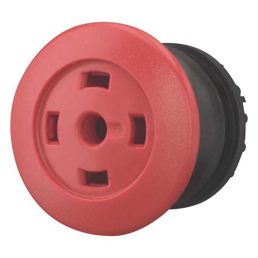Paddestoeldrukknop rood zonder toetsplaat terugverend 216733