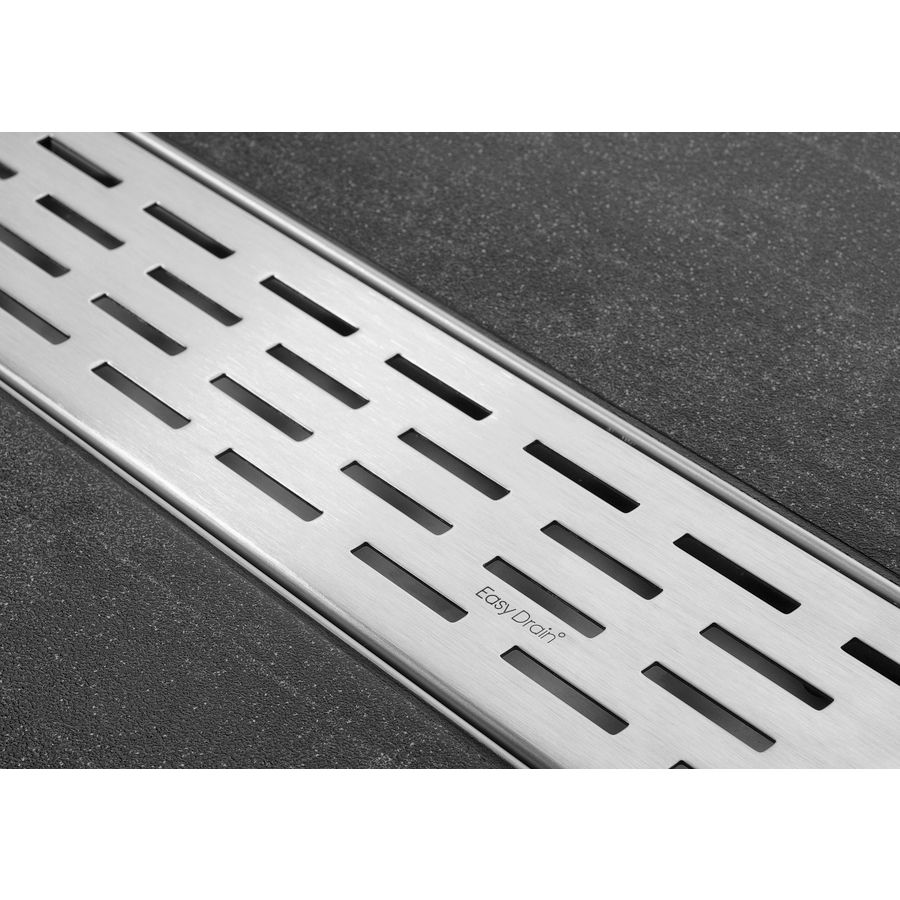 PROMO Multi Fixt-1 rooster tbv douchegoot 700x98mm RVS geborsteld (EDF700)
