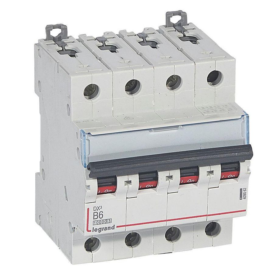 Installatieautomaat MCB DX³ 4-polig B-karakteristiek 6A 10000A