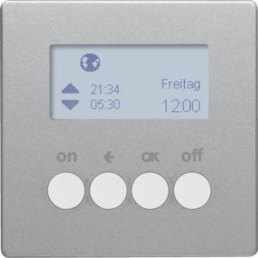 Schakelklok-opzetmod. KNX-RF berker Q.1/Q.3/Q.7 alulook