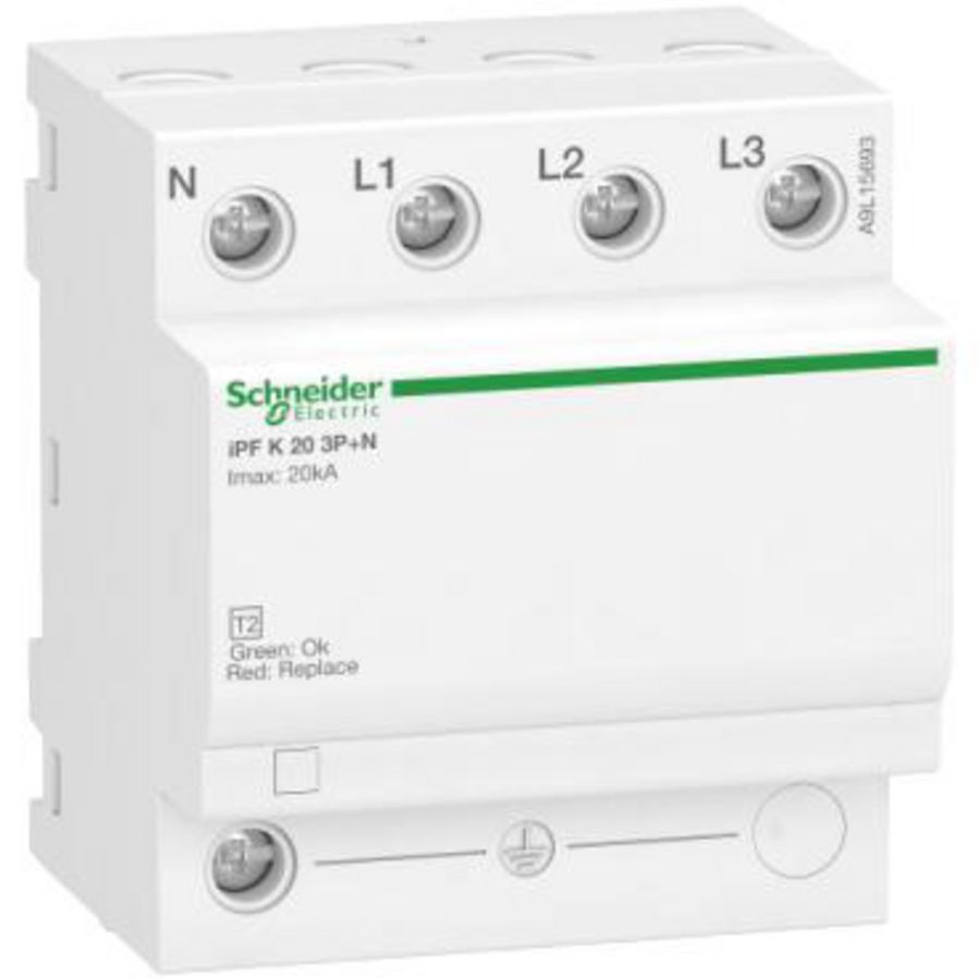 Overspanningsbeveiliging Vast 3P+N In=5kA Type 2 iPF K 20