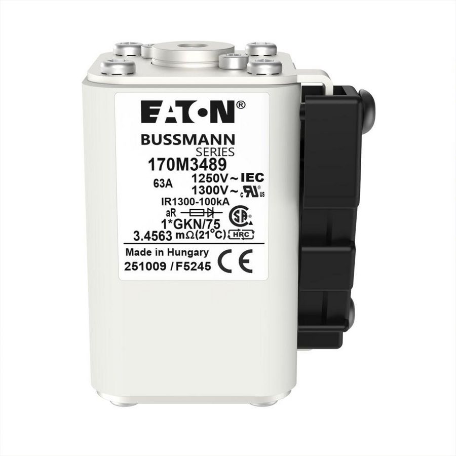 Zekering h. snelheid 63A AC 1250V 100kA compact 1 45x VVE=4