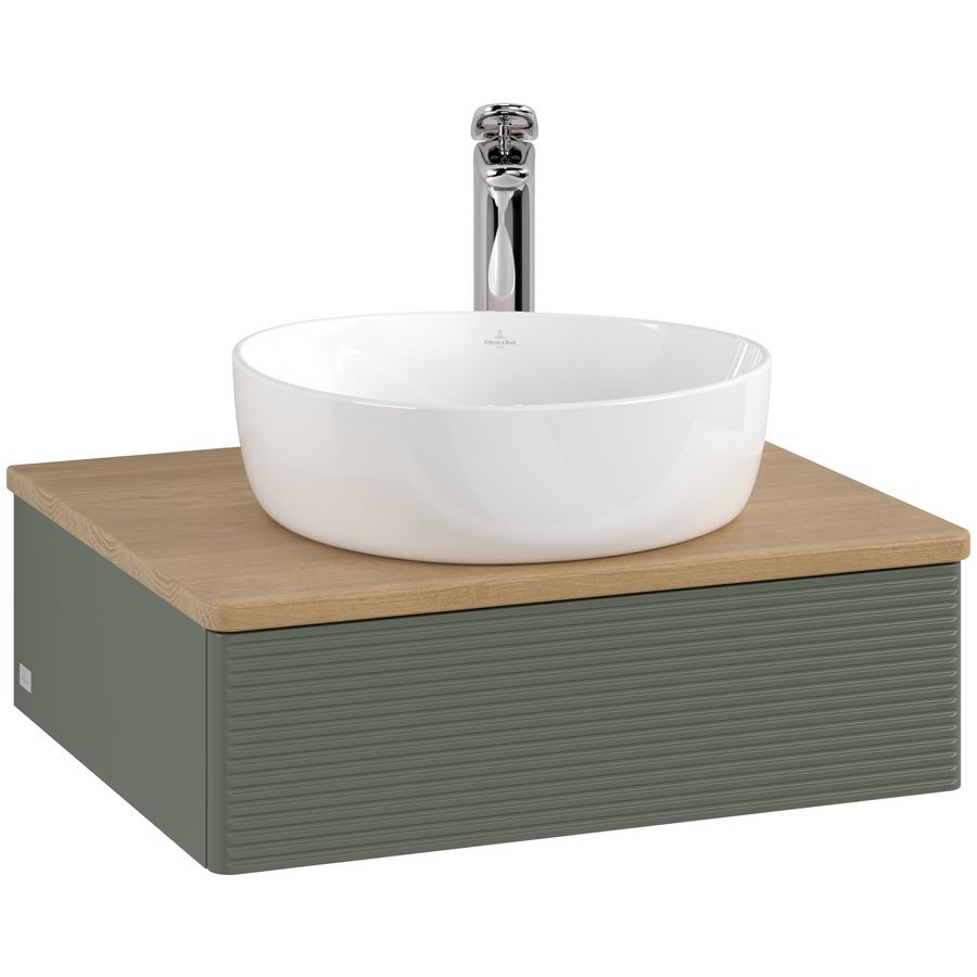 Wastafelonderkast Antao 600x190x500mm L.Green Matt Lacquer K07151HL