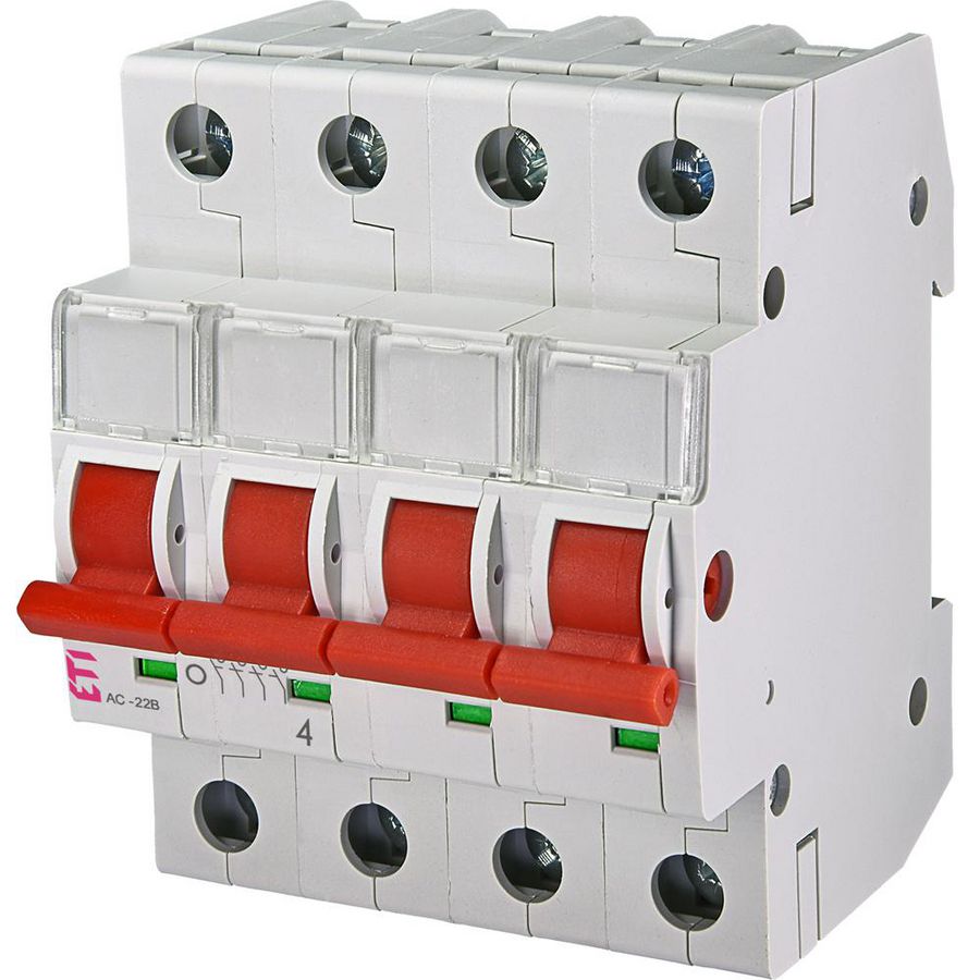 Hoofdschakelaar SV4100 100A 4 mod. 4-polig SV