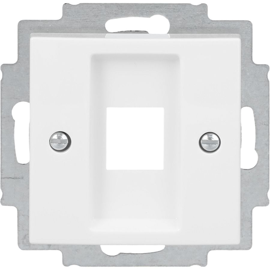 Centraalplaat 1 x MJ 216000-2/216005-4 SI-B alpin wit (2561-914)