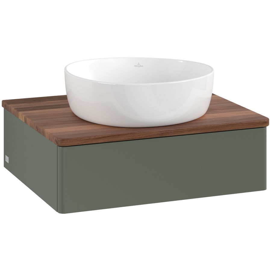Wastafelonderkast Antao 600x190x500mm L.Green Matt Lacquer L07012HL