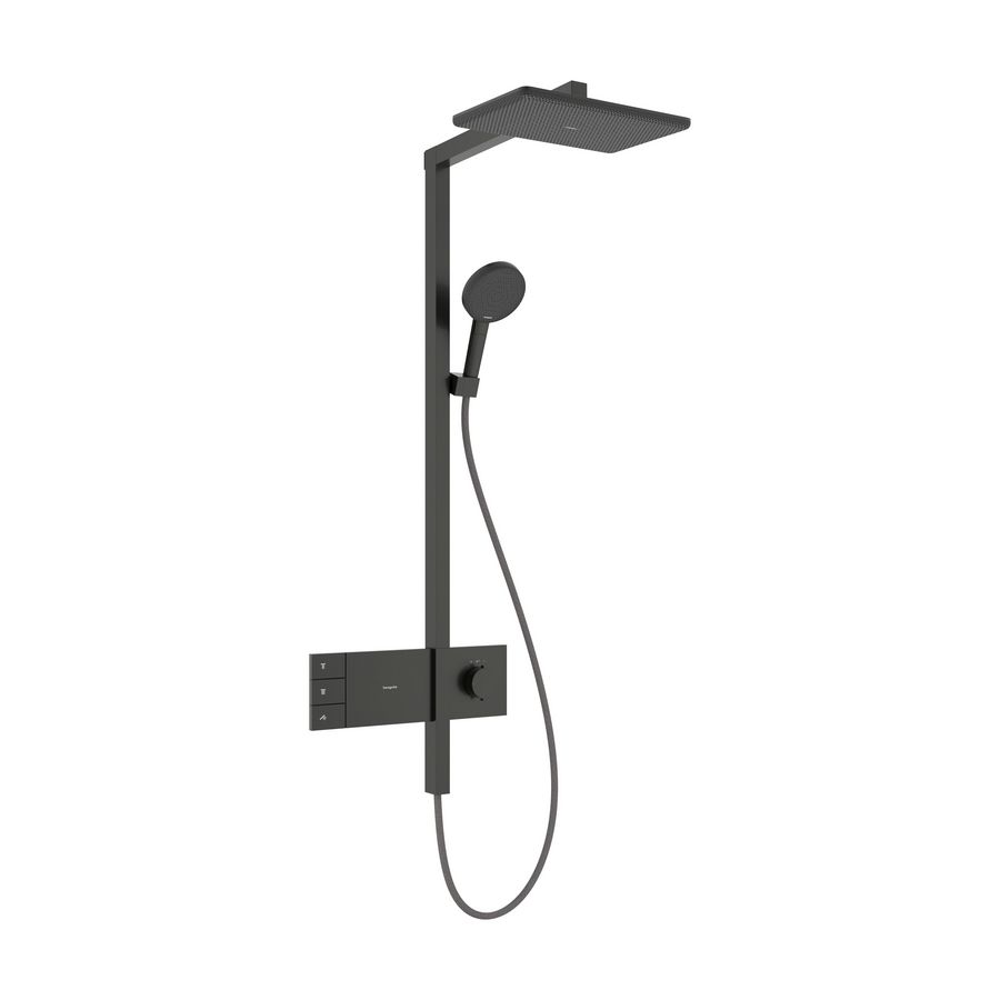 Showerpipe 210/340 2 straalsoorten EcoSmart Raindance Alive Q Brushed Black Chrome