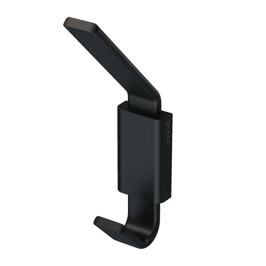Wandhaak dubbel zwart FRAME FULL BLACK