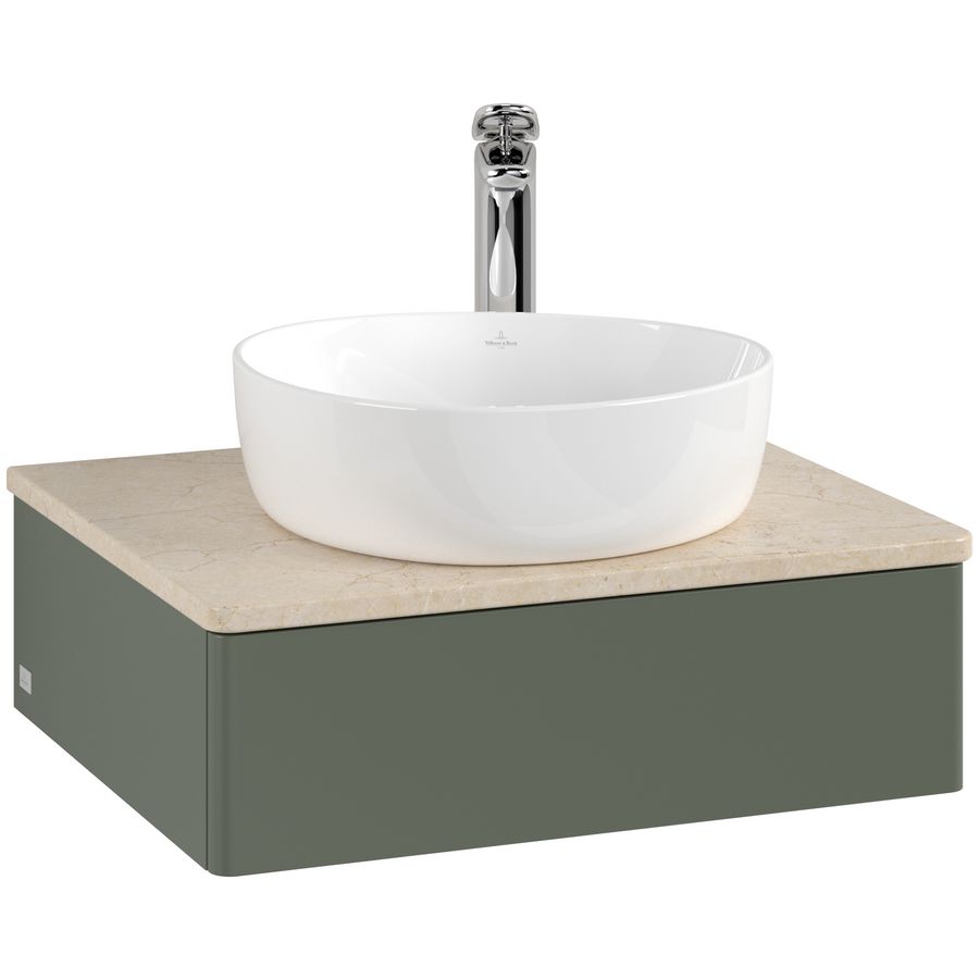 Wastafelonderkast Antao 600x190x500mm L.Green Matt Lacquer L07053HL