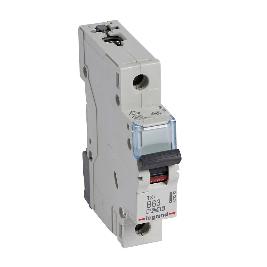 Installatieautomaat MCB TX3 1-polig B-karakteristiek 63A 6000A