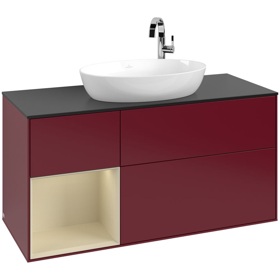Wastafelonderkast Finion 1200x603x501mm Peony Matt Lacquer F942HJHB
