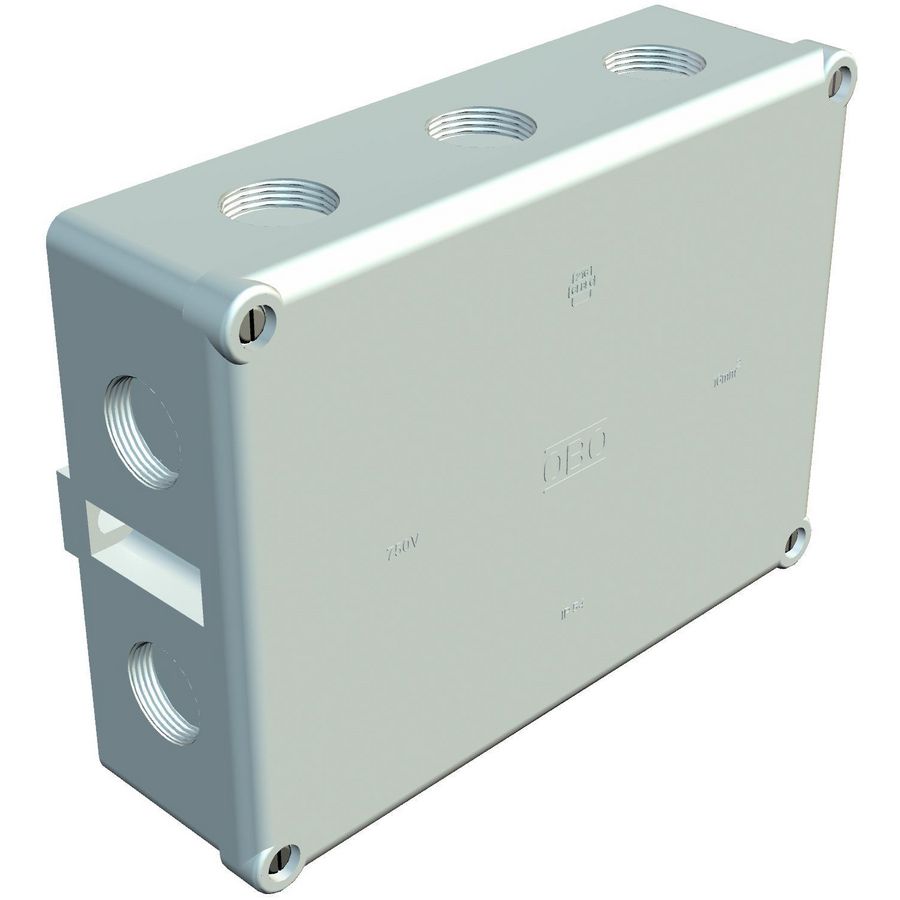 Kabeldoos 178x144x71 duroplast 131.5 lichtgrijs