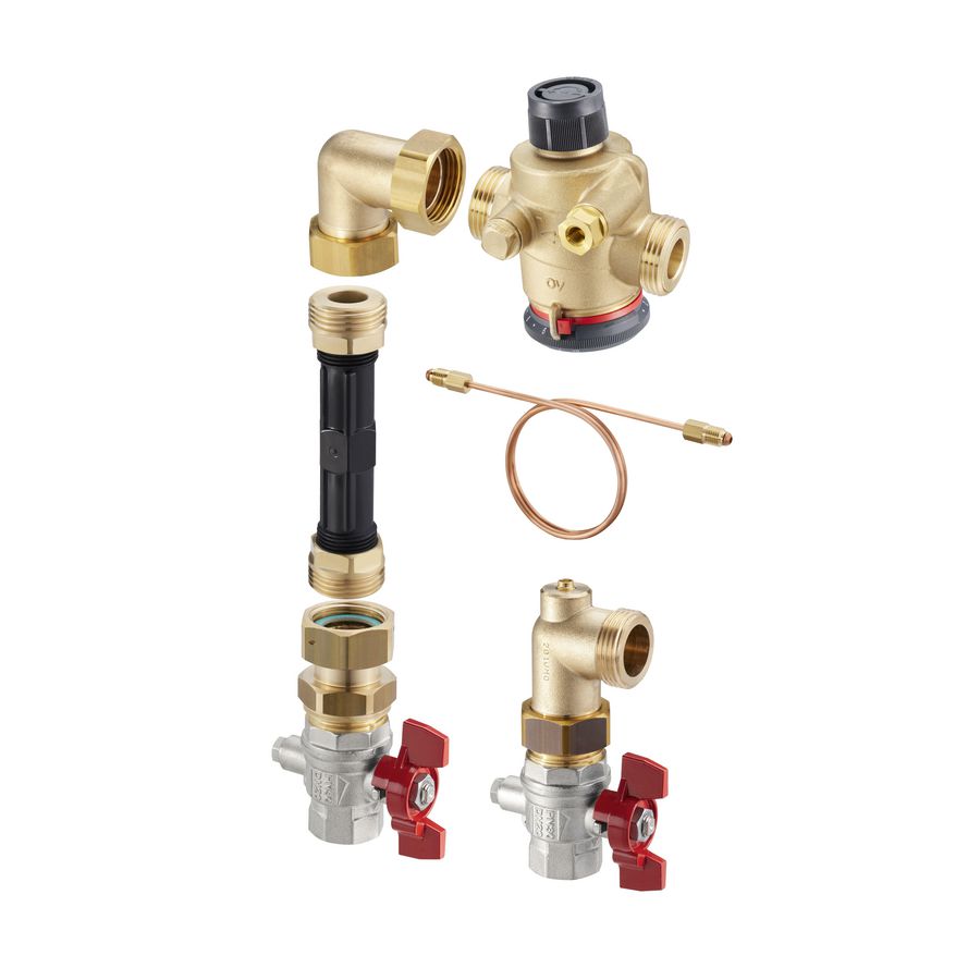 Multidis SF verbruiksmeter aansl.set + Cocon QDP DN25 haaks
