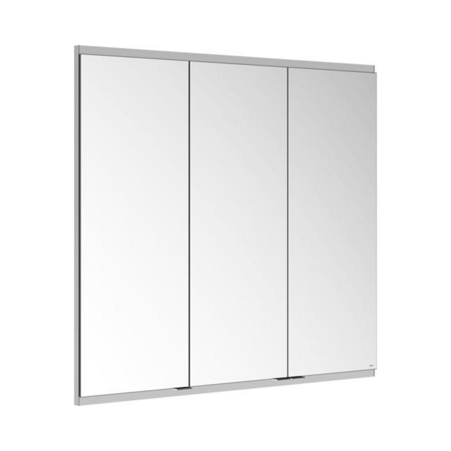 Spiegelkast inbouw onverl. 1xwcd/1xusb 1050x900x160mm zil.