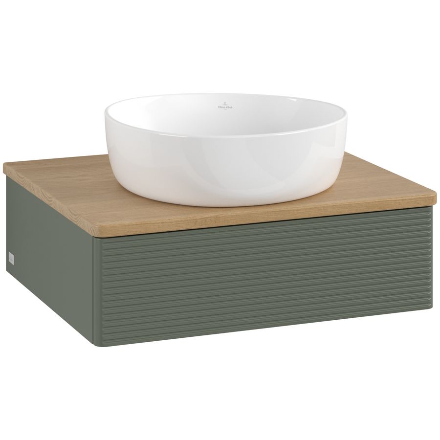 Wastafelonderkast Antao 600x190x500mm L.Green Matt Lacquer L07111HL