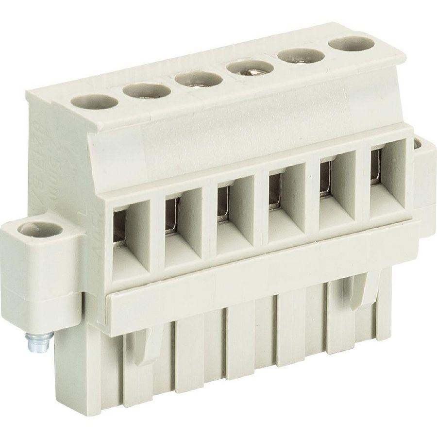 Kabelconnector printdeel female 8213 B/6 VL f OB VVE=50