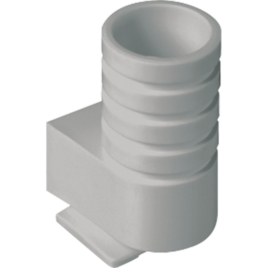 Invoerstukje grijs voor buis 16 mm.