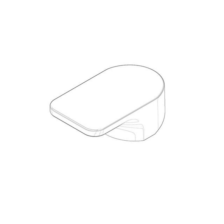 Hendel 46x29x78mm Mat Zwart