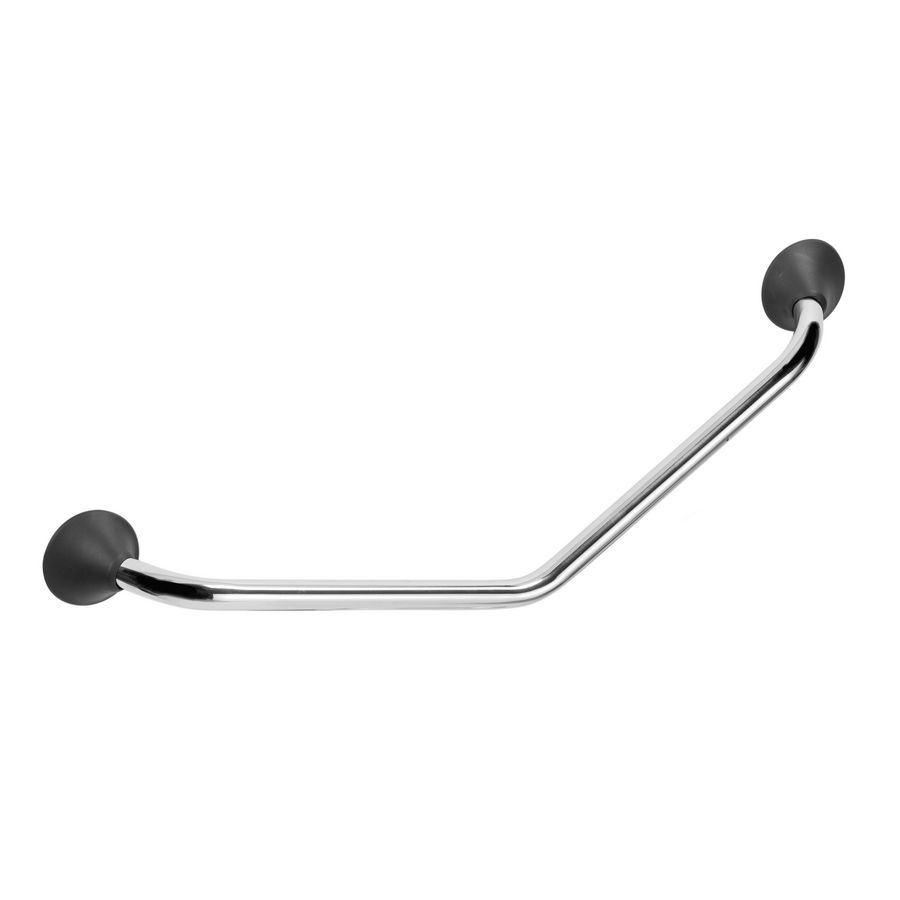 Wandbeugel ERGOGRIP 45° 400x400mm RVS gepolijst/Antraciete details