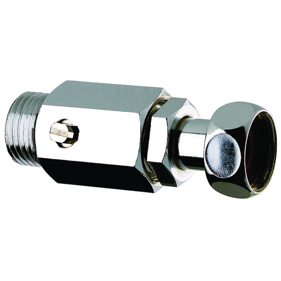 Aansluitkraan recht MF1/2" l.70 met vaste rechte moer STOP