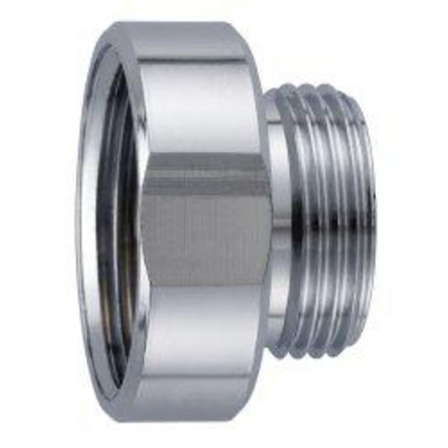 Verloopnippel messing verchroomd 1X3/4 50636994