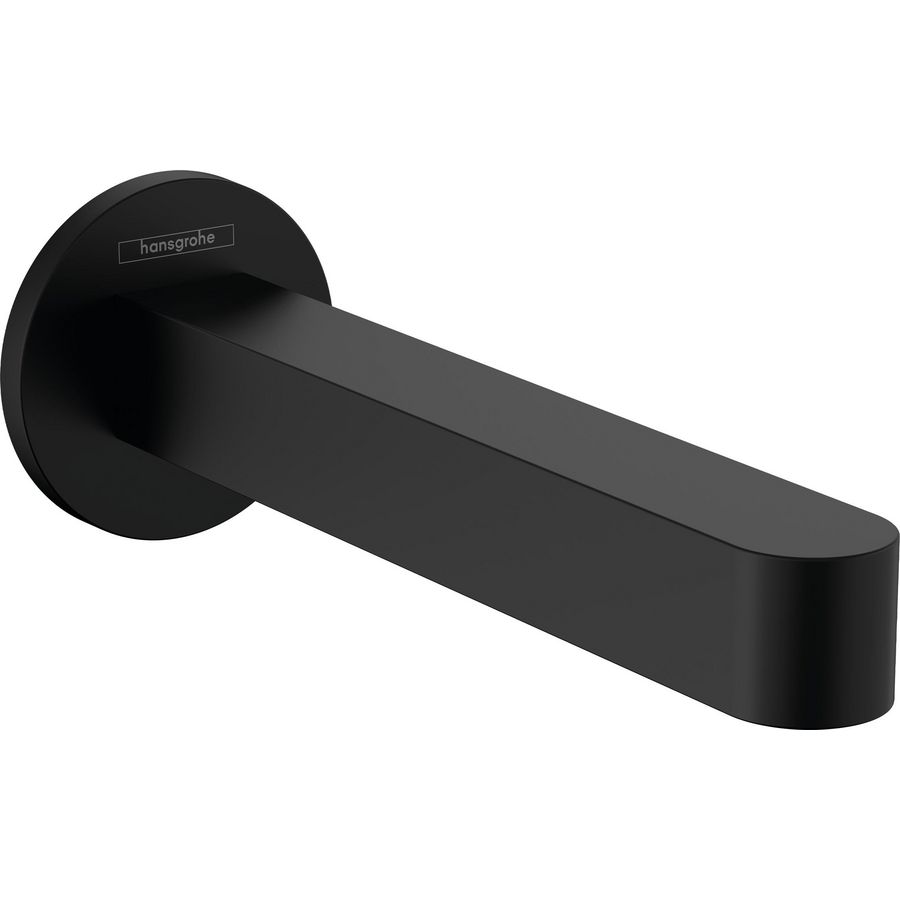 Finoris baduitloop 174mm 1/2" mat zwart