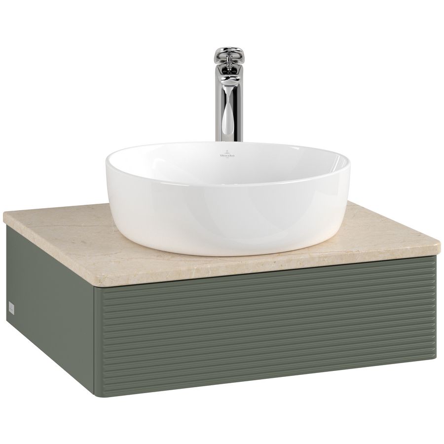 Wastafelonderkast Antao 600x190x500mm L.Green Matt Lacquer L07153HL
