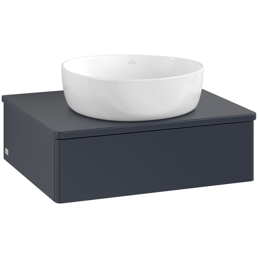 Wastafelonderkast Antao 600x190x500mm Mid.Blue Matt Lacquer K07010HG
