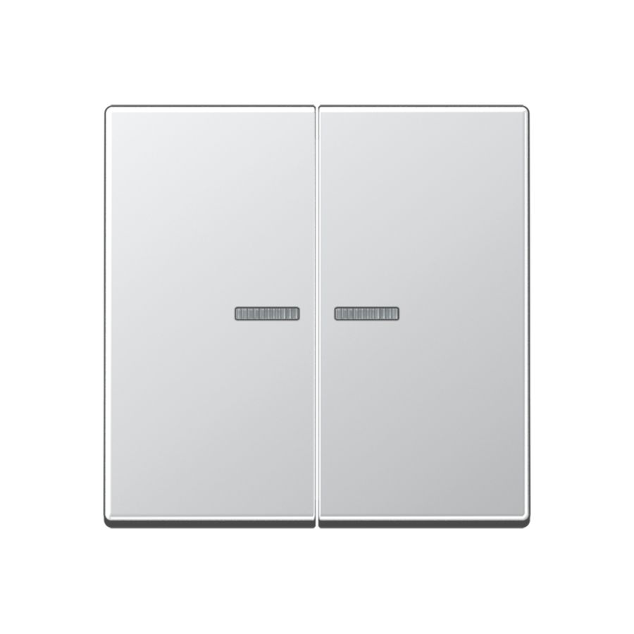 Tastafdekking 2voudig A500 aluminium KNX RF
