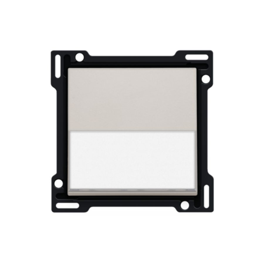 Afwerkingsset tekstveld enkelv. schakelaar/knop l.grey